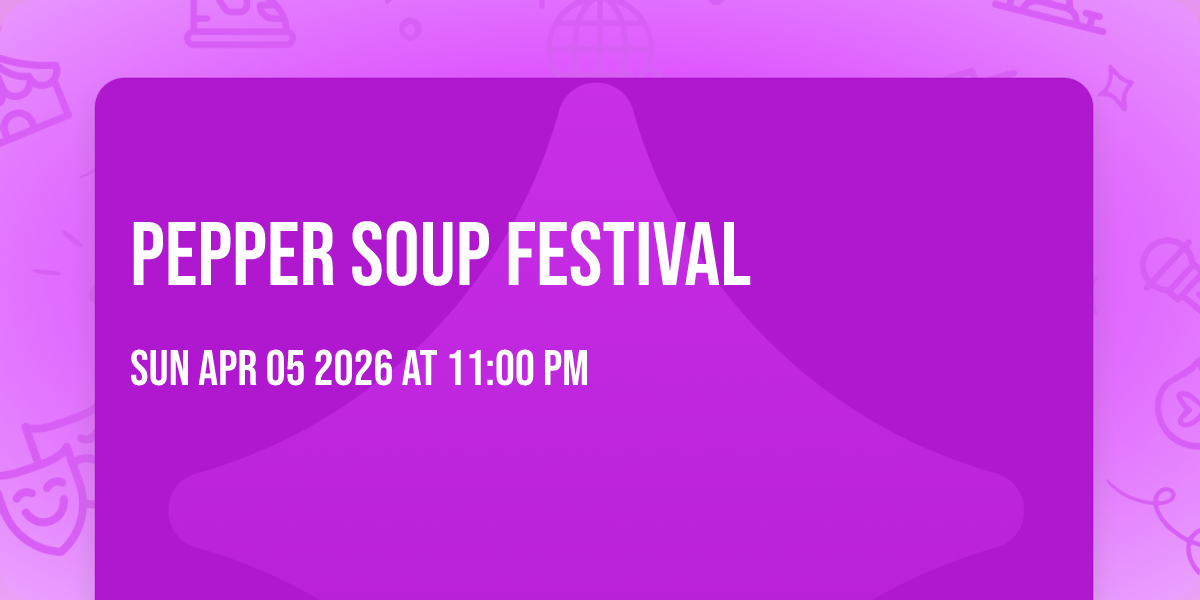 Pepper Soup Festival