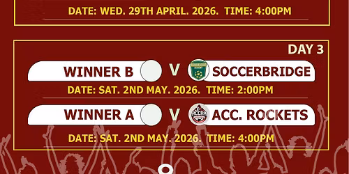 Accra West District Football Association 7th Middle Schedule, 2026