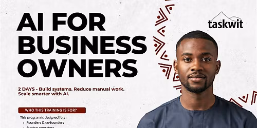 AI FOR BUSINESS OWNERS