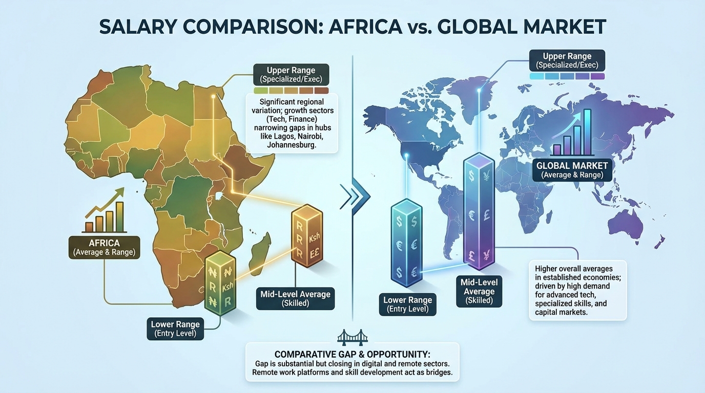 Salary Comparison: Africa vs Global Market 2026